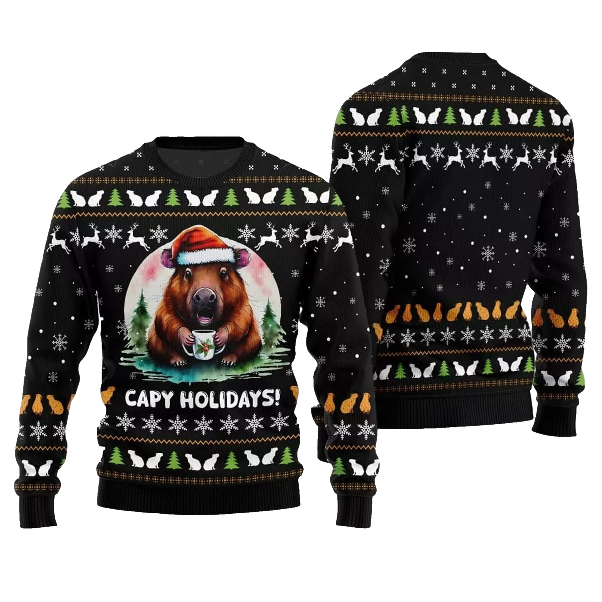 2026 Christmas Capy Holidays Ugly Sweater - Moonbestprint