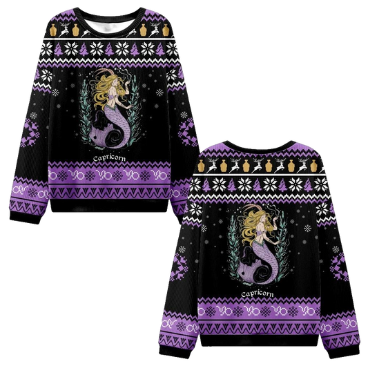 2026 Christmas Capricorn Zodiac Ugly Christmas Sweater - Moonbestprint