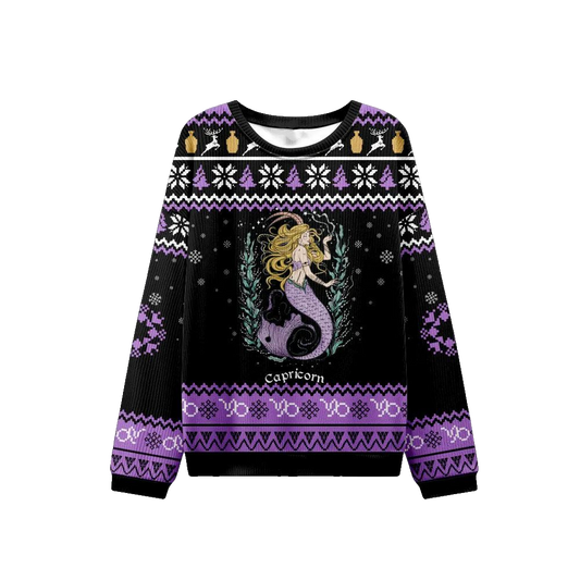 2026 Christmas Capricorn Zodiac Ugly Christmas Sweater - Moonbestprint