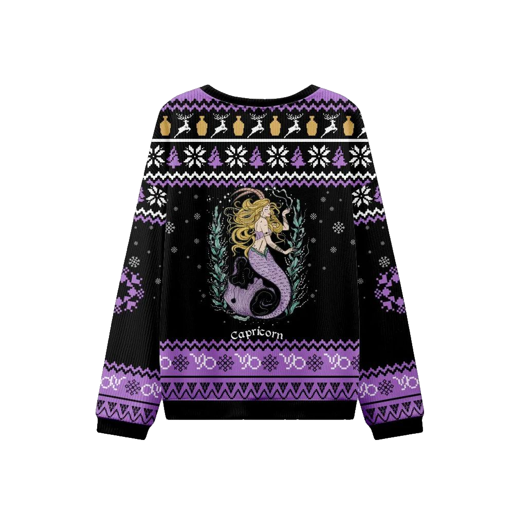 2026 Christmas Capricorn Zodiac Ugly Christmas Sweater - Moonbestprint