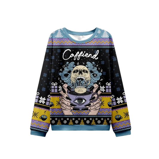 2026 Christmas Caffiend Ugly Christmas Sweater - Moonbestprint