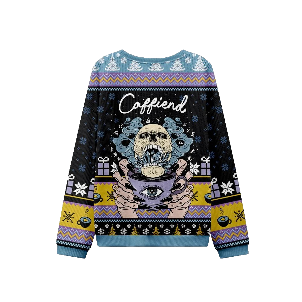 2026 Christmas Caffiend Ugly Christmas Sweater - Moonbestprint