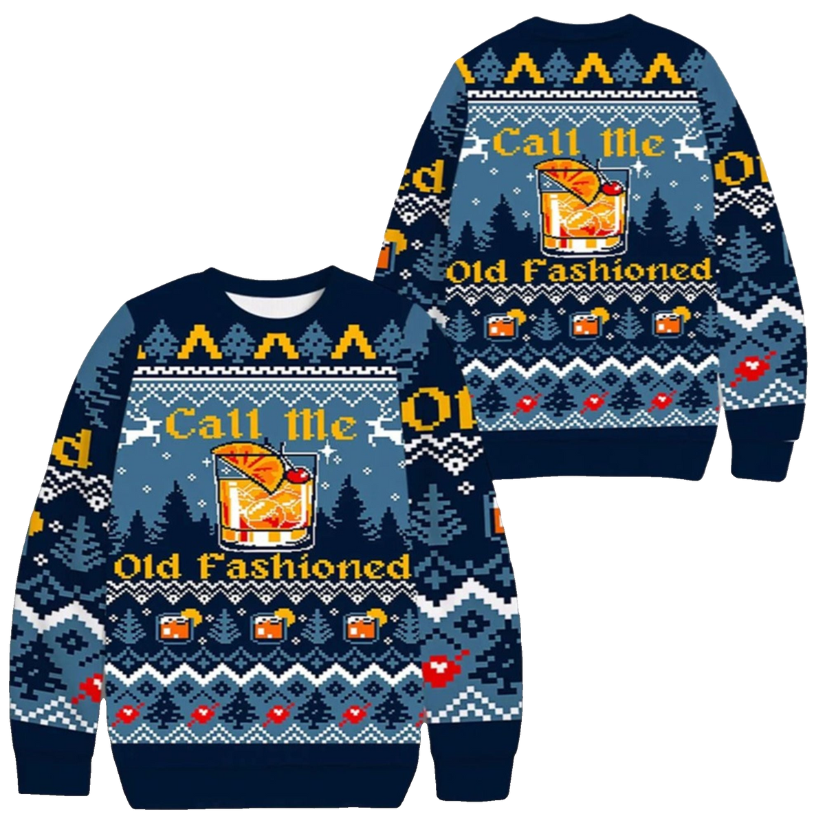 2026 Christmas Call Me Old Fashioned Ugly Sweater - Moonbestprint