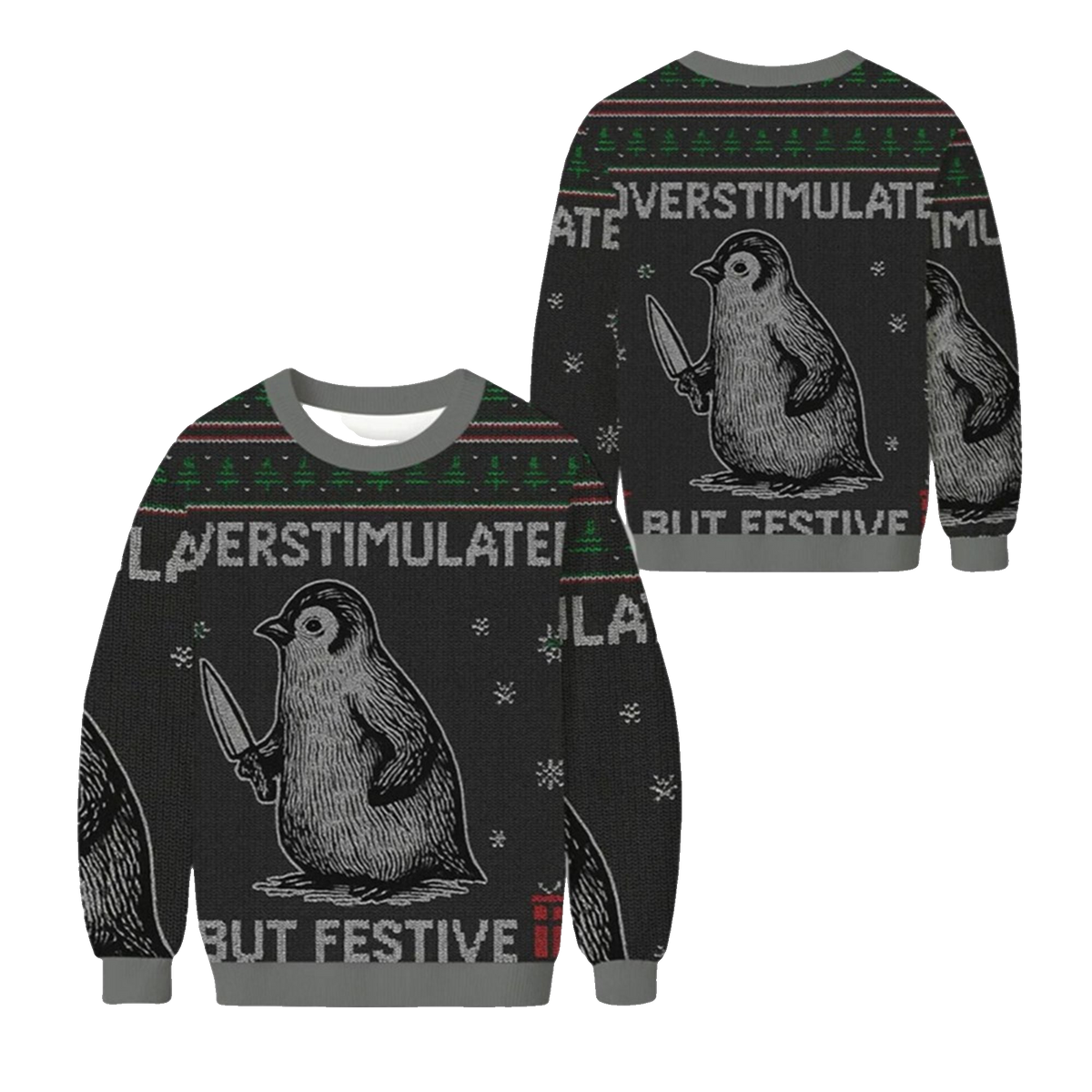 2026 Christmas But Festive Ugly Sweater - Moonbestprint
