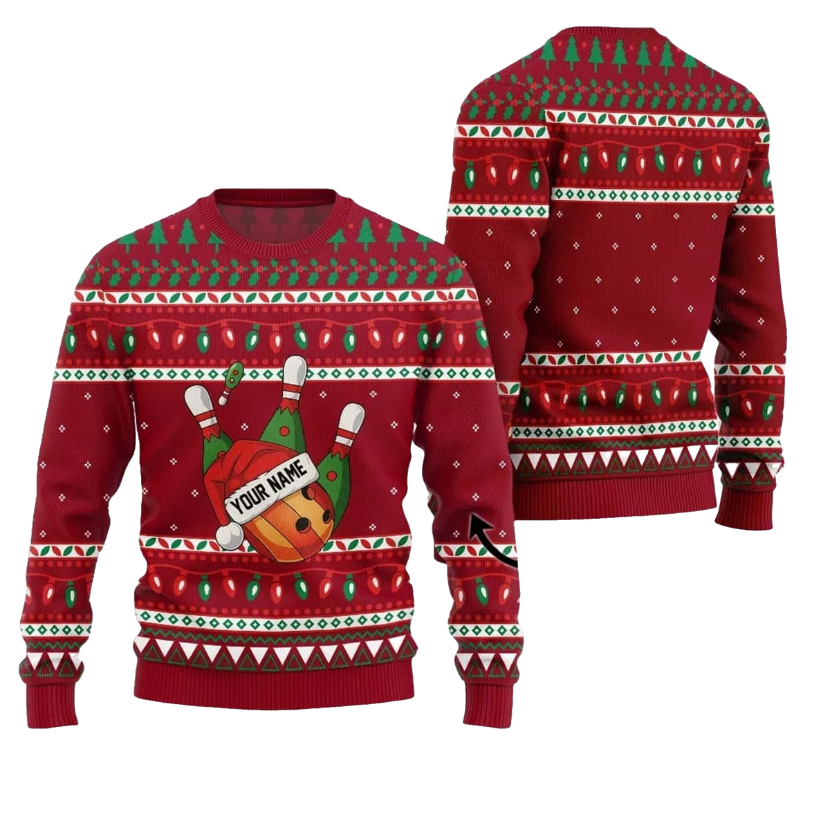 2026 Christmas Bowling Ugly Christmas Sweater - Moonbestprint