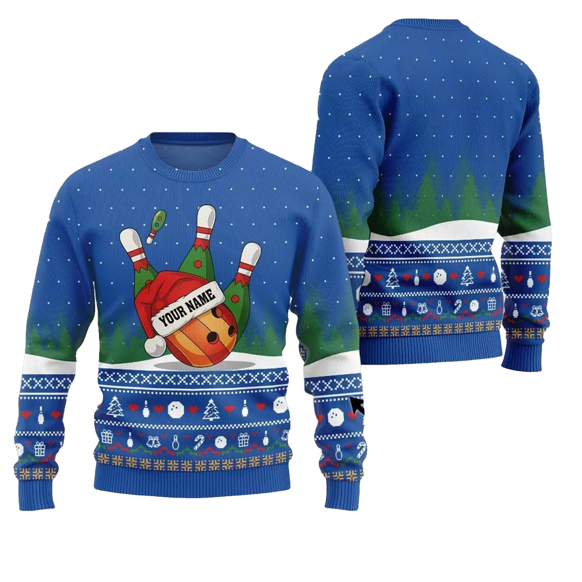 2026 Christmas Bowling Ball Ugly Christmas Sweater - Moonbestprint