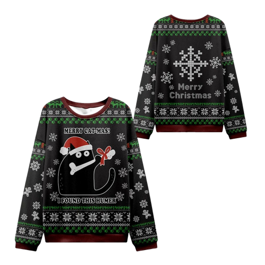 2026 Christmas Bone Thief Catmas Ugly Sweater - Moonbestprint