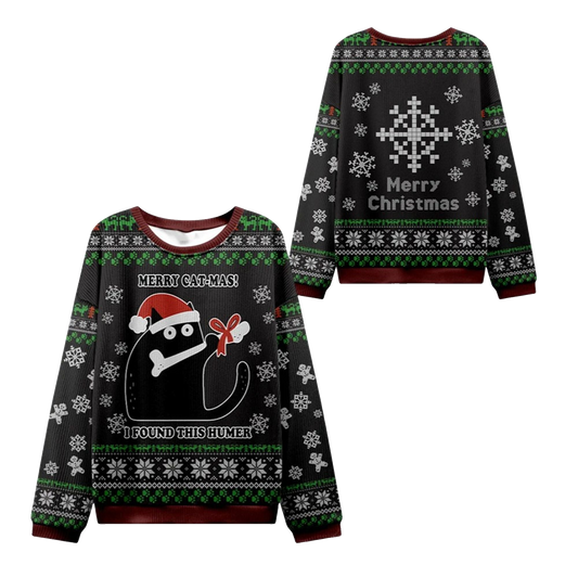 2026 Christmas Bone Thief Catmas Ugly Sweater - Moonbestprint