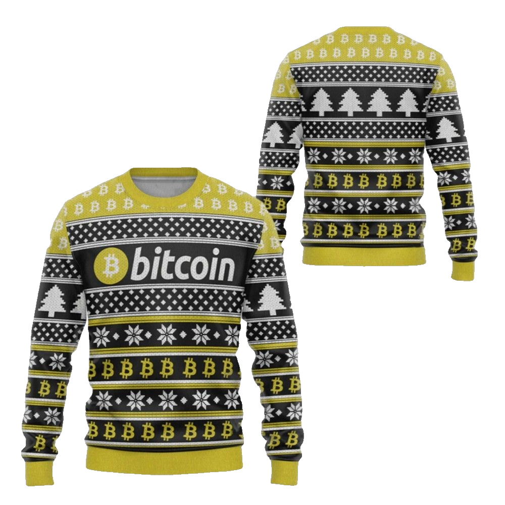 2026 Christmas Bitcoin Ugly Christmas Sweater - Moonbestprint