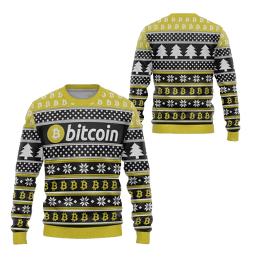 2026 Christmas Bitcoin Ugly Christmas Sweater - Moonbestprint