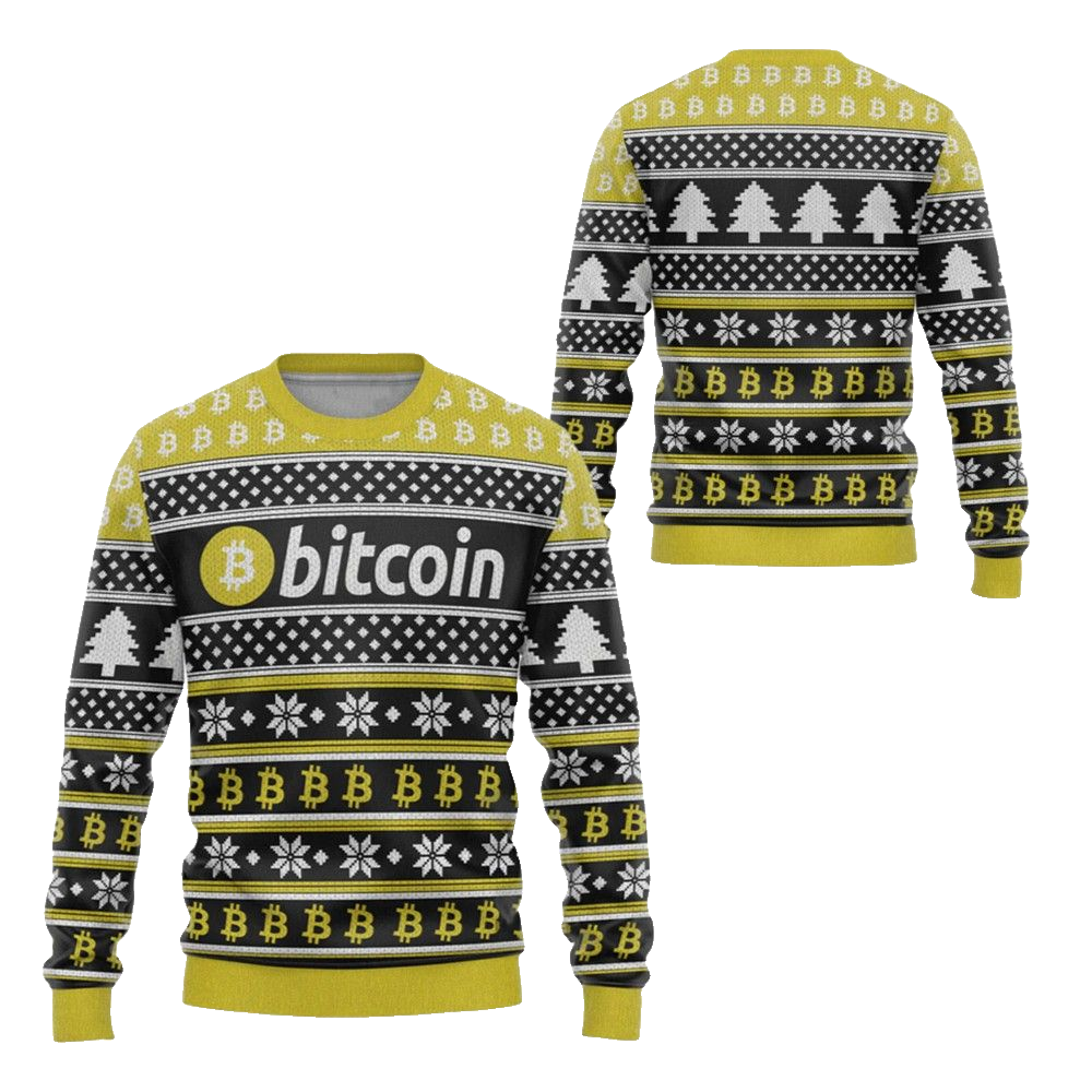 2026 Christmas Bitcoin Ugly Christmas Sweater - Moonbestprint
