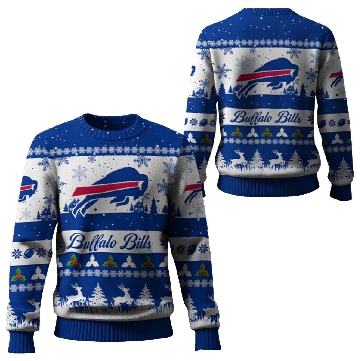 2025 Christmas Bills Festive Reindeer Tree Ugly Sweater – Moonbestprint