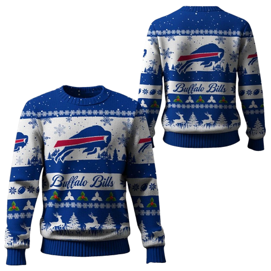 2025 Christmas Bills Festive Reindeer Tree Ugly Sweater – Moonbestprint
