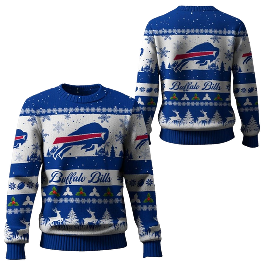 2026 Christmas Bills Festive Reindeer Tree Ugly Sweater - Moonbestprint