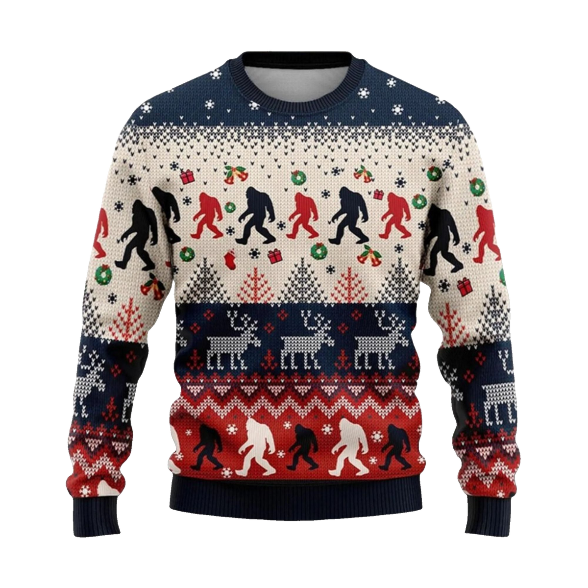2026 Christmas Bigfoot Ugly Sweater - Moonbestprint