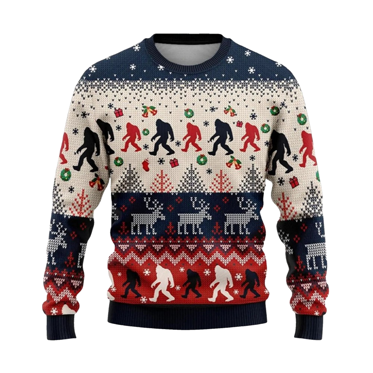 2026 Christmas Bigfoot Ugly Sweater - Moonbestprint