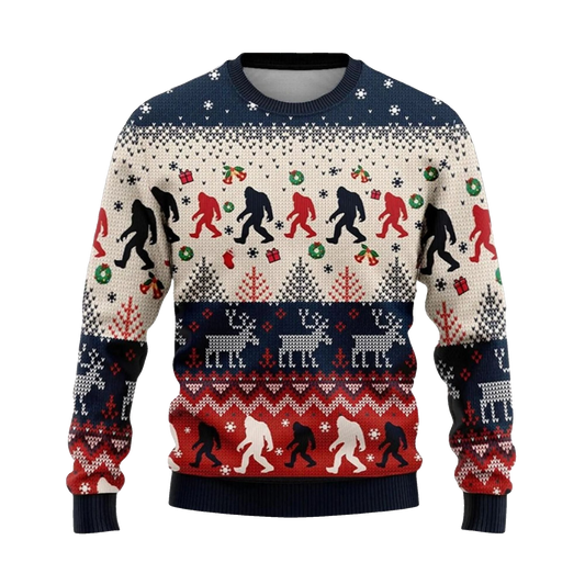 2026 Christmas Bigfoot Ugly Sweater - Moonbestprint