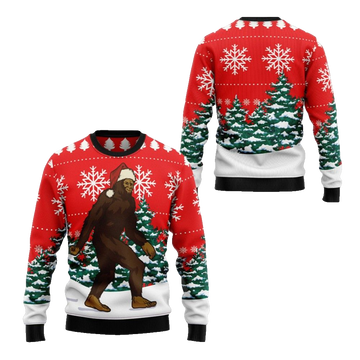 2026 Christmas Bigfoot Ugly Christmas Sweater - Moonbestprint
