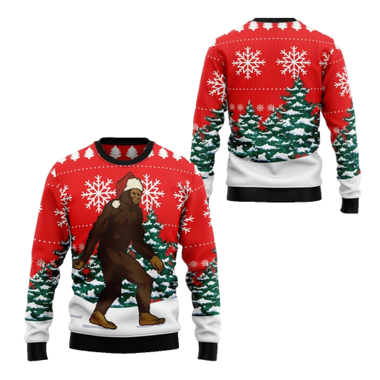 2026 Christmas Bigfoot Ugly Christmas Sweater - Moonbestprint