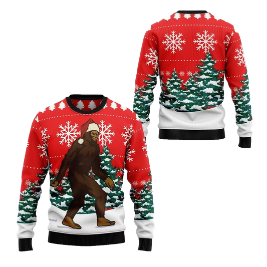 2026 Christmas Bigfoot Ugly Christmas Sweater - Moonbestprint