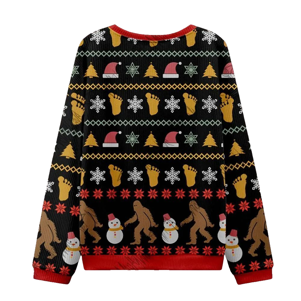2026 Christmas Bigfoot is Coming to Town Ugly Christmas Sweater - Moonbestprint