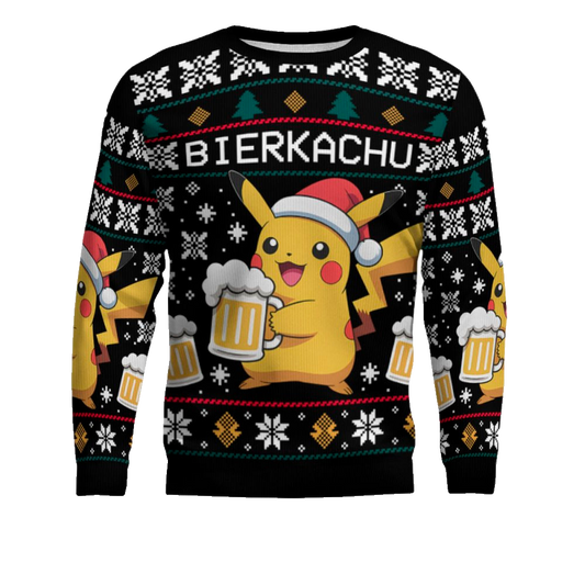 2025 Christmas BIERKACHU Ugly Christmas Sweater – Moonbestprint