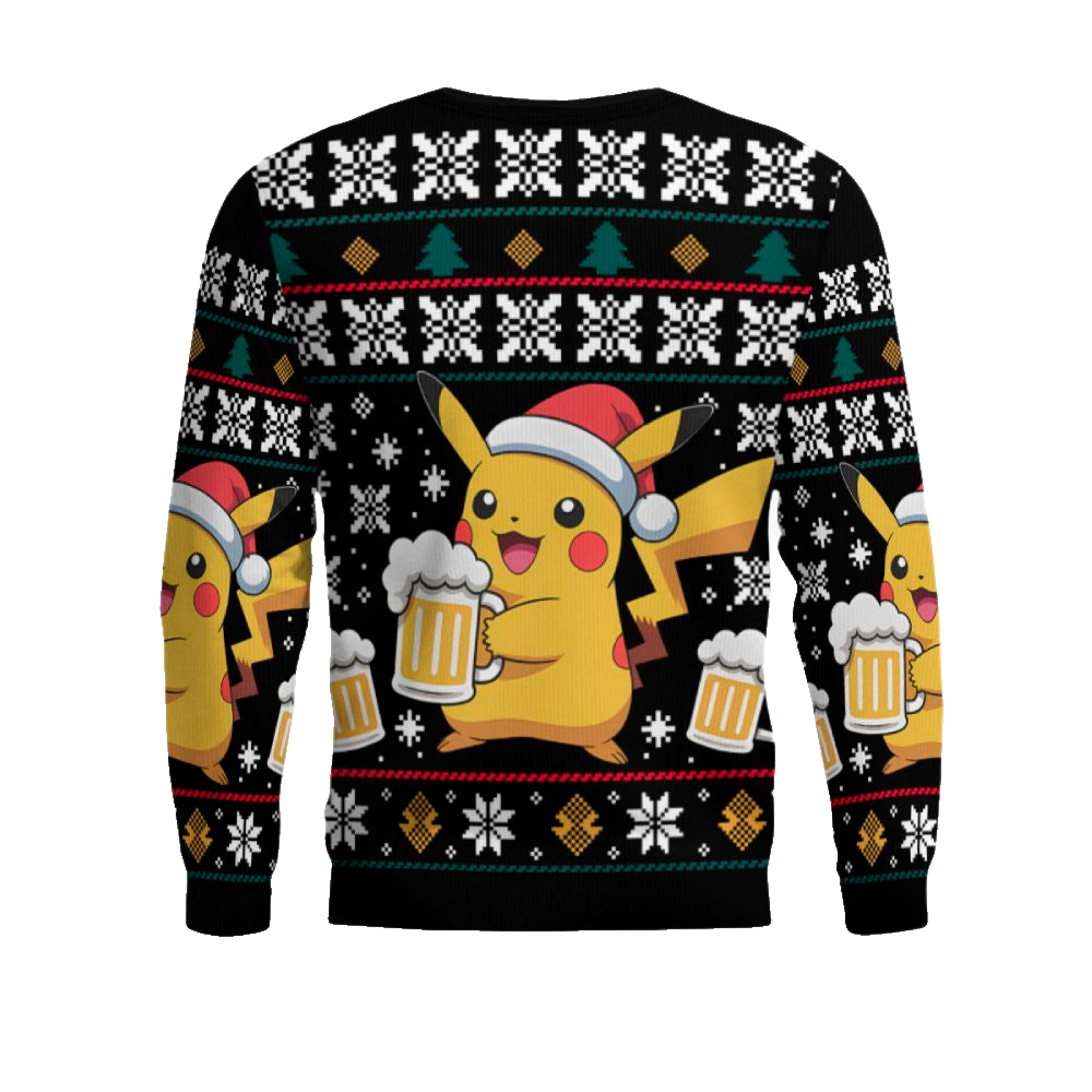 2025 Christmas BIERKACHU Ugly Christmas Sweater – Moonbestprint