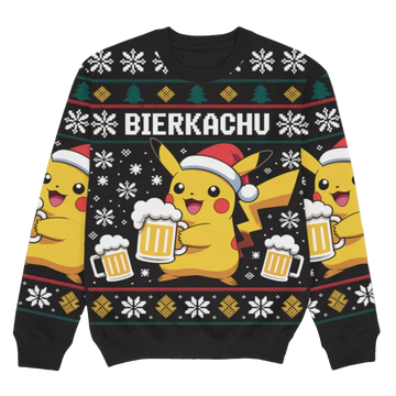 2026 Christmas BIERKACHU Ugly Christmas Sweater - Moonbestprint