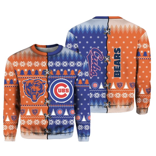 2026 Christmas Bears x Cubs Ugly Sweater - Moonbestprint