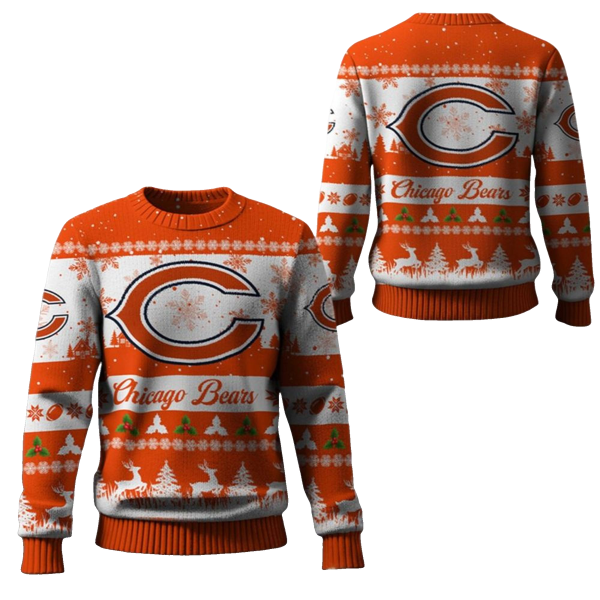 2025 Christmas Bears Festive Reindeer Tree Ugly Sweater – Moonbestprint