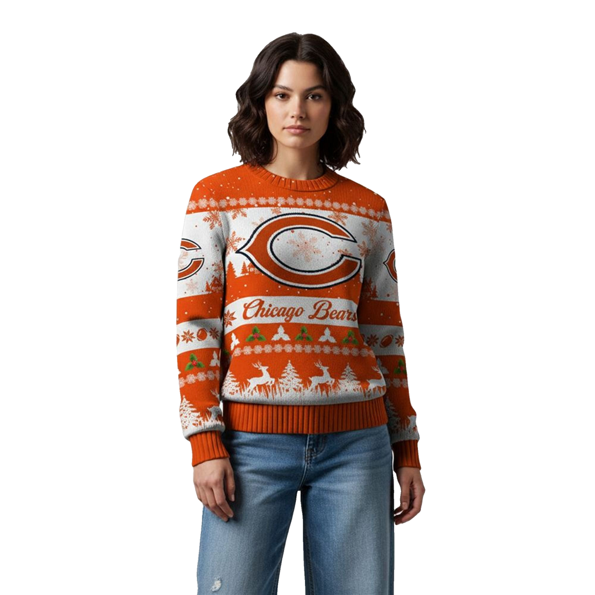 2026 Christmas Bears Festive Reindeer Tree Ugly Sweater - Moonbestprint