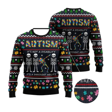 2026 Christmas Autism Ugly Christmas Sweater - Moonbestprint