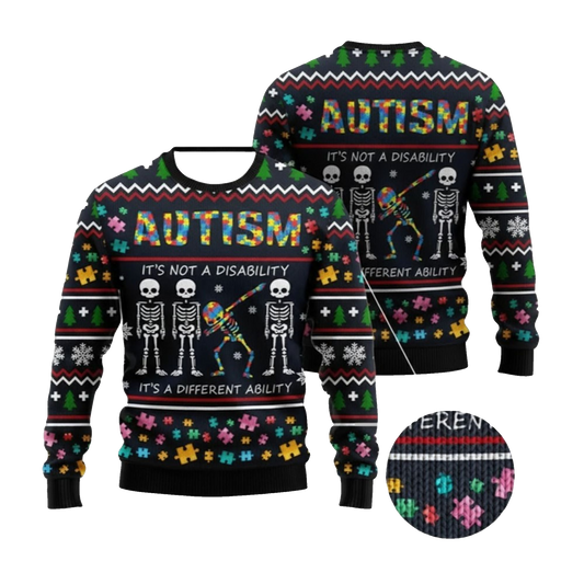 2026 Christmas Autism Ugly Christmas Sweater - Moonbestprint