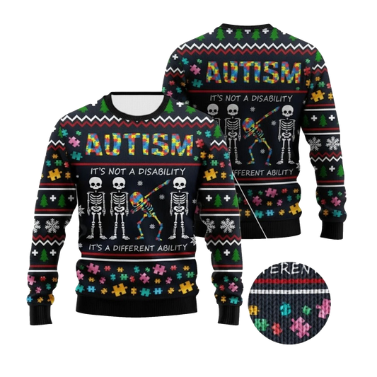 2026 Christmas Autism Ugly Christmas Sweater - Moonbestprint