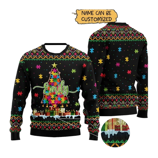 2026 Christmas Autism Tree Ugly Sweater - Moonbestprint