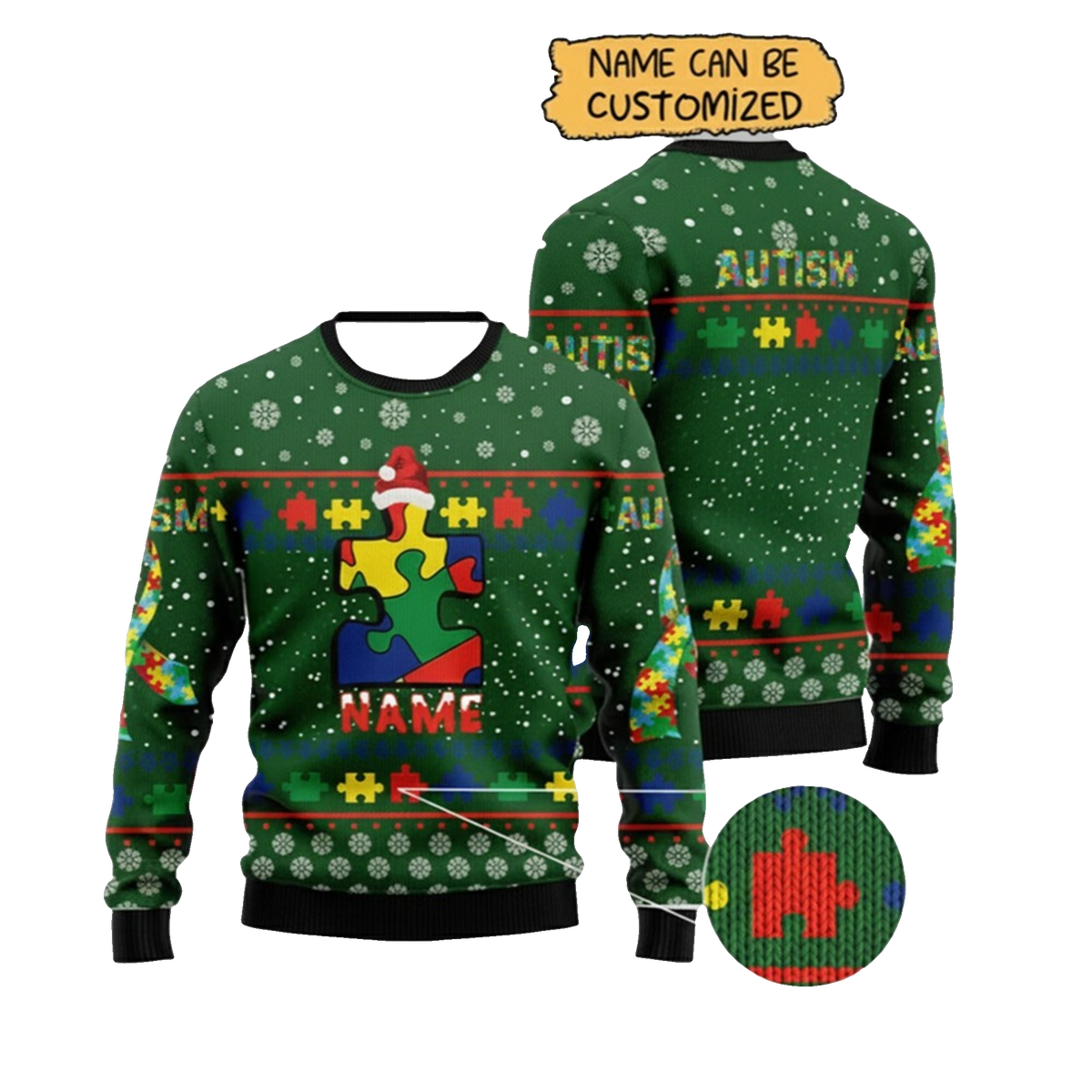 2026 Christmas Autism Awareness Ugly Sweater - Moonbestprint