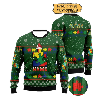 2026 Christmas Autism Awareness Ugly Sweater - Moonbestprint