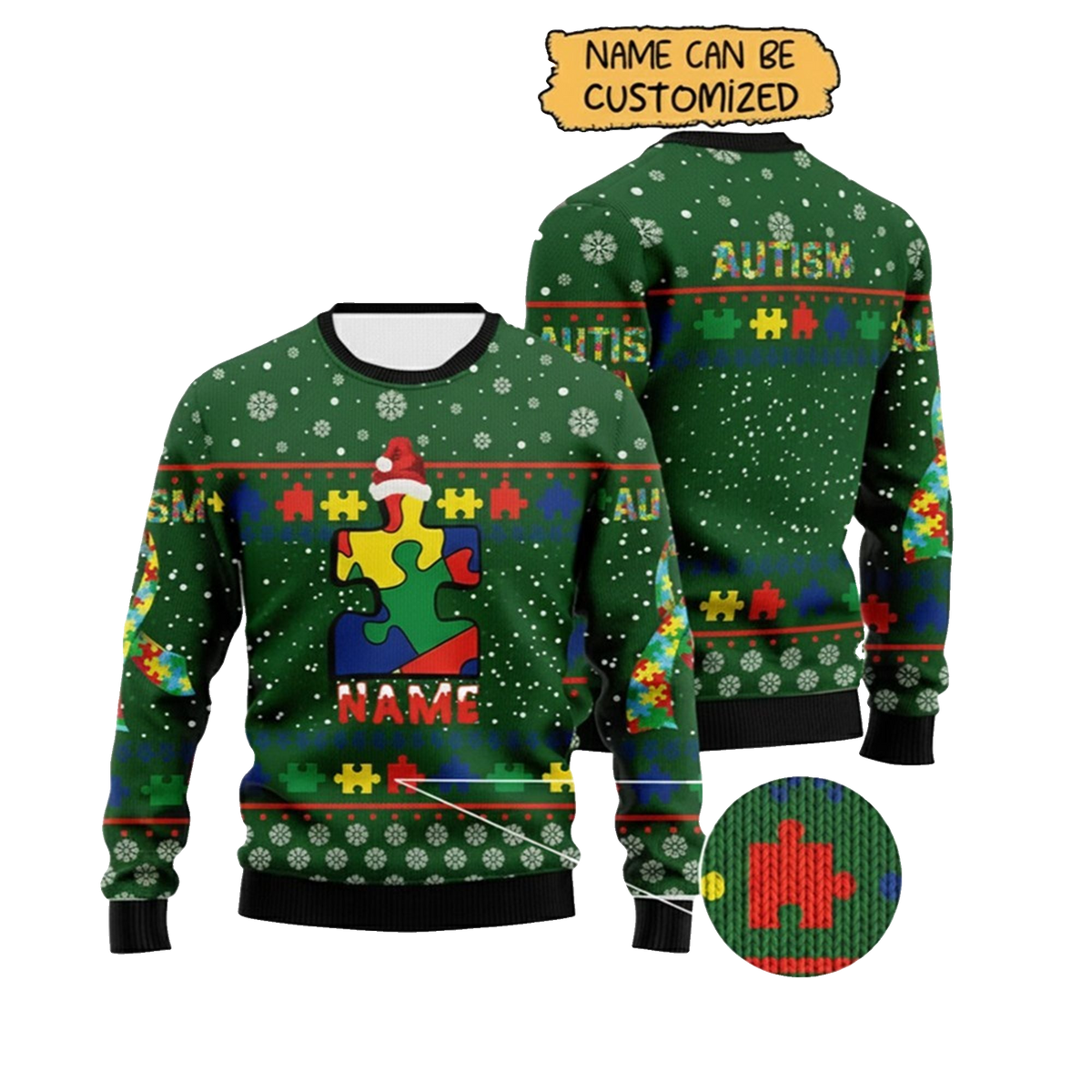 2026 Christmas Autism Awareness Ugly Sweater - Moonbestprint