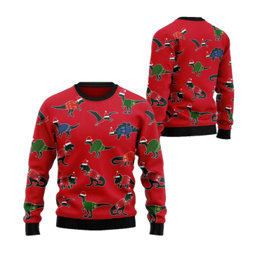 2026 Christmas Amazing Dinosaur Ugly Christmas Sweater - Moonbestprint