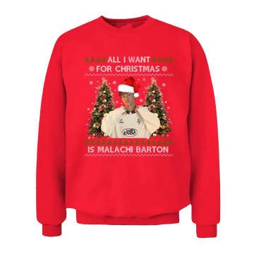 2026 Christmas All I Want For Christmas Is Malachi Barton Ugly Sweater - Moonbestprint
