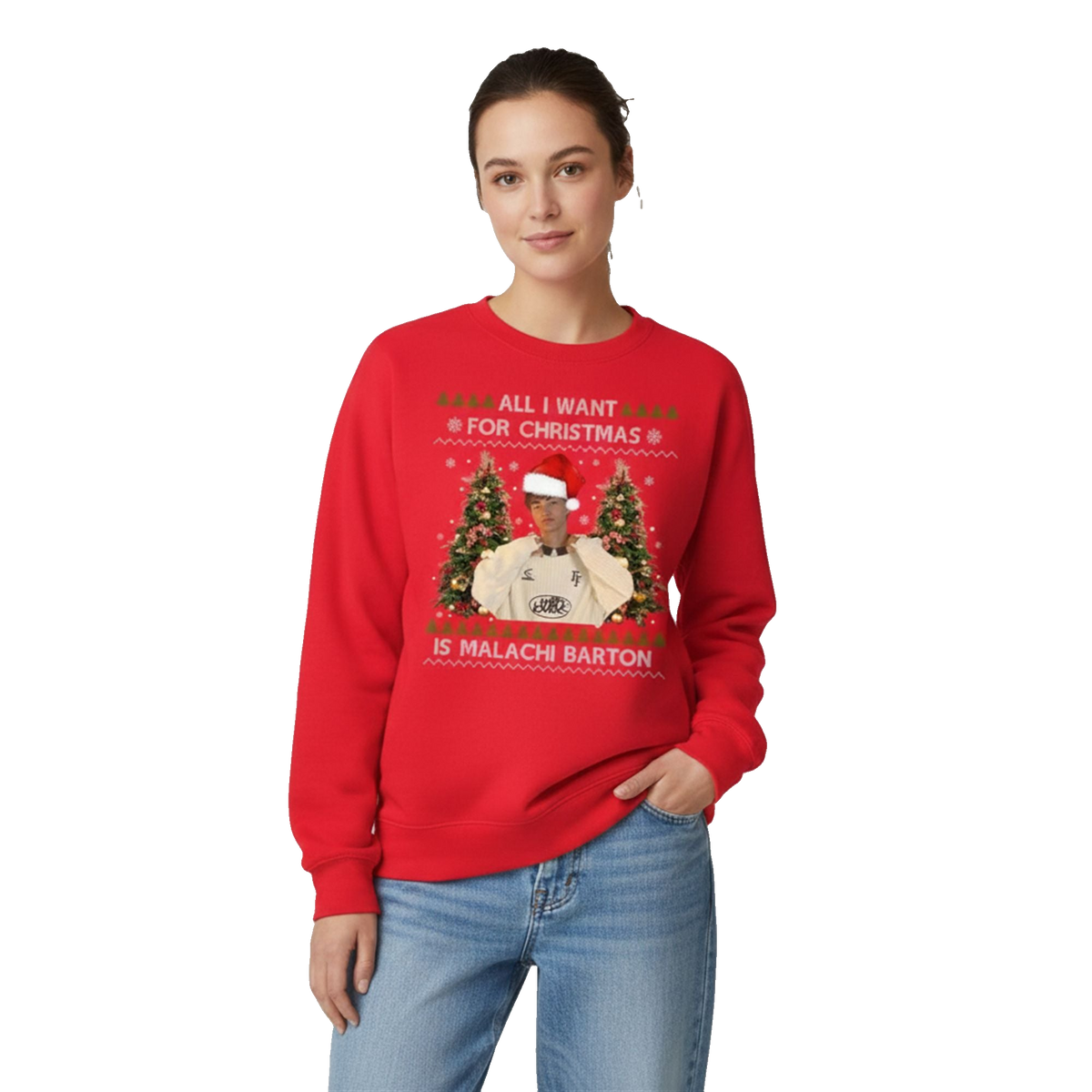 2026 Christmas All I Want For Christmas Is Malachi Barton Ugly Sweater - Moonbestprint