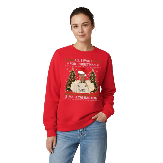 2026 Christmas All I Want For Christmas Is Malachi Barton Ugly Sweater - Moonbestprint