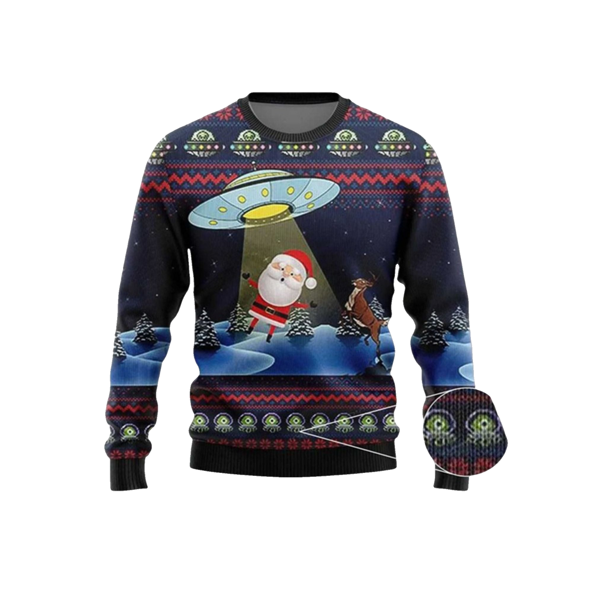 2026 Christmas Alien Santa Ugly Sweater - Moonbestprint
