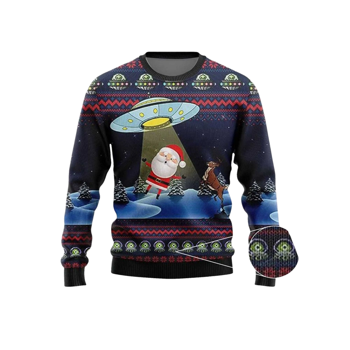 2026 Christmas Alien Santa Ugly Sweater - Moonbestprint