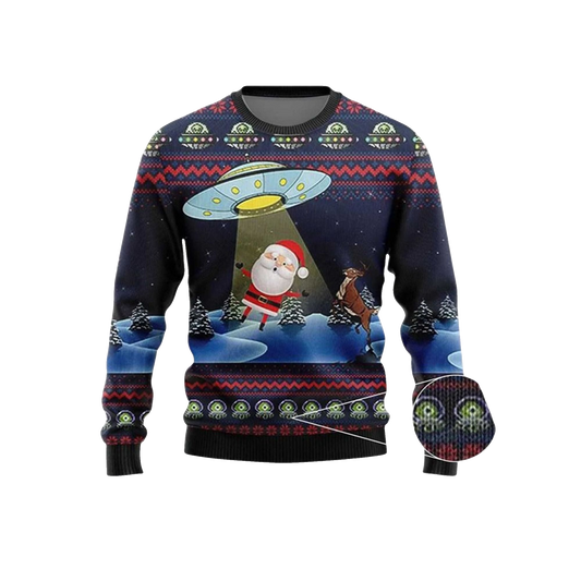 2026 Christmas Alien Santa Ugly Sweater - Moonbestprint