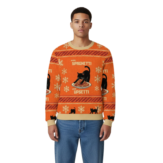 2026 Christmas Alien Cat Meme Ugly Sweater - Moonbestprint