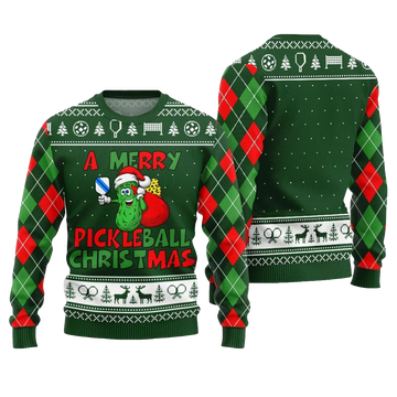 2026 Christmas A Merry Pickleball Christmas Ugly Sweater - Moonbestprint