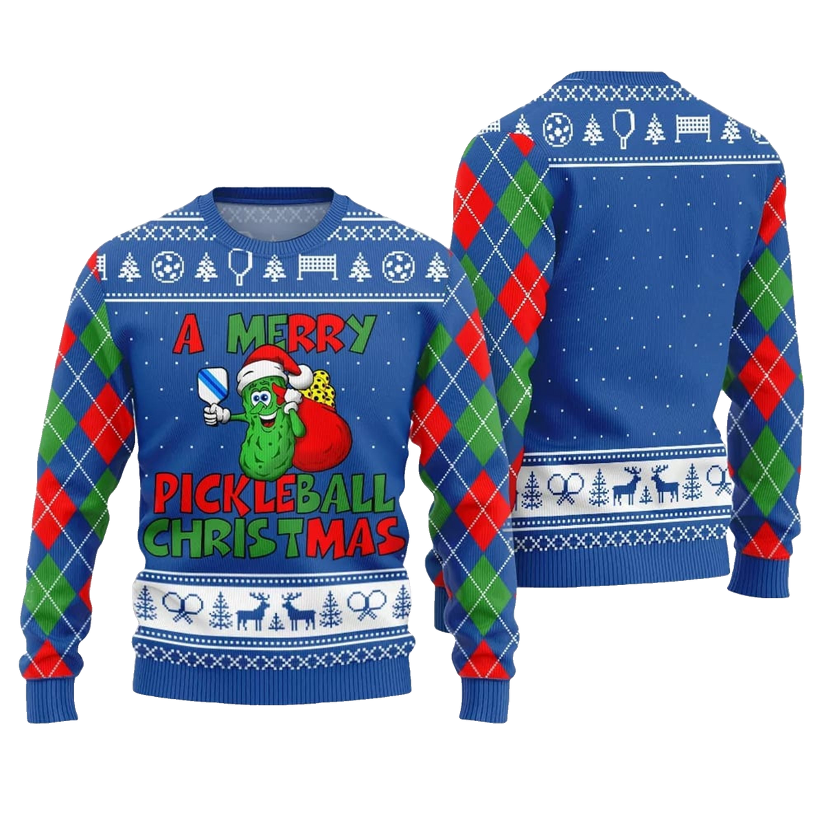 2026 Christmas A Merry Pickleball Christmas Ugly Sweater - Moonbestprint