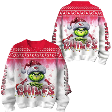 2026 Chiefs Grnch Season Christmas Ugly Sweater - Moonbestprint