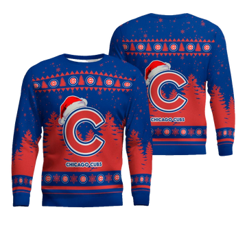 2025 Chicago Cubs Snowflakes Christmas Ugly Sweater – Moonbestprint